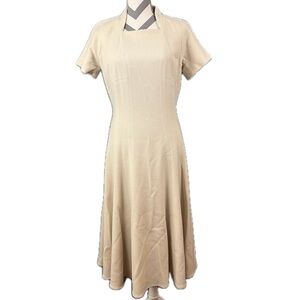 Bill Blass NY Wool-Cashmere Blend Fit & Flare Dress - Size 8
